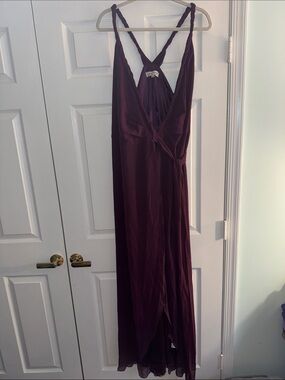 wishful thinking dress - burgundy Ceremony by Joanna August | Dresses | Ceremony By Joanna August Parker Long Large SIZE:USA 16 / EU 46 / UK 18 balletcollection 50 OPEN Peach Bridesmaid Dresses -